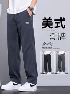 Quần Jeans Denim Ống Thẳng Rộng Cho Nam Mùa Thu 2025 Quần Dài Thường Ngày Phong Cách Mỹ Tencel Casual Quần Jeans Co Giãn Thường Ngày