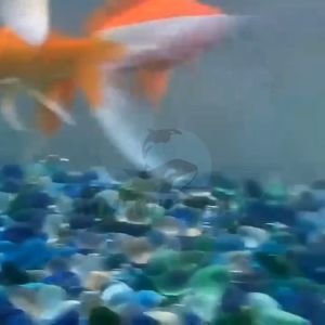 【New】500G Aquarium Fish Tank Blue Ocean Glass Stone Decorative Ornaments Landscaping Bead Fluorescein Crystal Stone