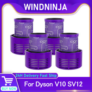 HEPA Filter Spare Parts For Dyson V10 SV12 Cordless Vacuum Cleaner Accessories Washable Post Filter Home Cleaning Replacement