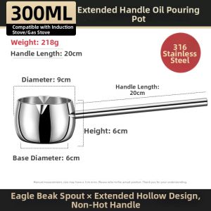 Food Grade Long Handle Hot Oil Soup Spoon
