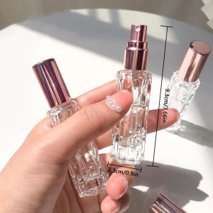 2Pcs 10ml Mini Perfume Spray Bottles Portable Travel Liquid Perfume Containe Atomizer Deliver A Perfume Funnel