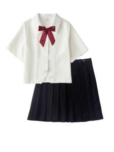 JK Uniform Shirt Womens Suit Summer New Preppy Style Sweet All-Matching Student Graduation Season Business Attire Short Sleeve Tops
