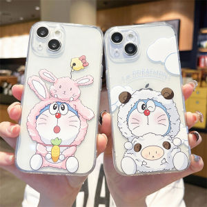 Cute Cat Couple Design Silicone Phone Case for iPhone 15 pro Max 14 plus 13 12 Mini Transparent Protective Cover for Men And Women