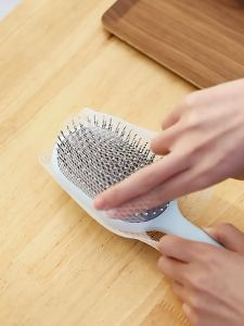 50pcs Disposable Hair Brush Cleaner Net | Comb Hair Remover Tool | Easy Cleaning For Hair Comb Maintenance