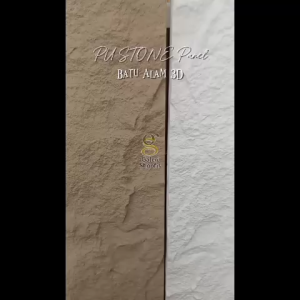 PU Stone Wallpanel Wallstone Panel Batu Alam Rock Panel Batu Alam 60cmx120cm Tebal 3cm Tekstur Outdoor Indoor