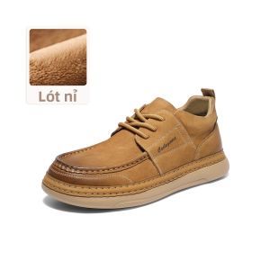 BELLE | Giày Sneaker Nam Da Mềm Đế Nhẹ Lót Nỉ Thu Đông A1864