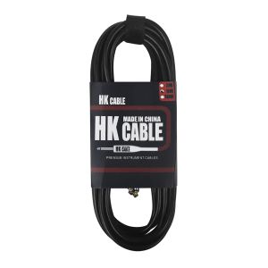IRIN | SLADE 3M/5M/10M Guitar Effects Cable Black Leather Silver Tip with Spring 6.35mm Guitar Effects Cable Electronic Guitar Parts