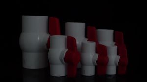 3/4 Inch PVC Ball Valve Threaded Easy-Turn Handle Leak-Proof Durable for Water Control