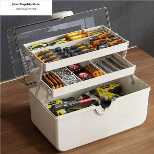 Jiaxun | Transparent Multi-Purpose Tool Storage Box High Capacity