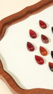5pcs Natural Red Agate Teardrop Pendants Loose Gemstone Beads for DIY Jewelry Making Fashion Crystal Accessories