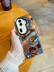 Retro Denim Style Sausage Dog Phone Case for OPPO Reno 14/13 9pro+ Cartoon 8/7/10 Protective Shell for Men And Women High Drop Resistance