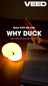 [Giao hàng 24 giờ⚡️] Đèn phát sáng sạc USB Why Duck đèn ngủ đèn để bàn decor đèn silicon quà tặng lưu niệm