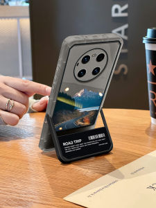 Invisible Far Mountain Snowphone Case for Huawei Mate60 Pro+ 50 pro MT30 Anti-Fall Transparent Cartoon 40E 30E Original Personality