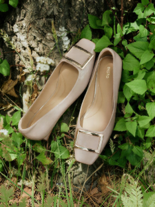 Basto | Commuter Fashion Flat Shoes Square Toe Thick Heel