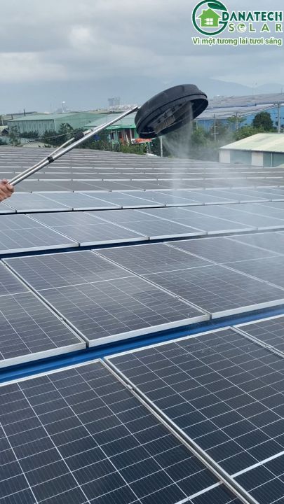 Chổi vệ sinh pin năng lượng mặt trời, không dùng điện, bàn xoay 380mm ...