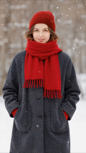 (SG Seller) Women 3-in-1 Knitted Hat Scarf Gloves Set | Warm & Stylish Winter Accessory | Soft & Warm for Cold Weather