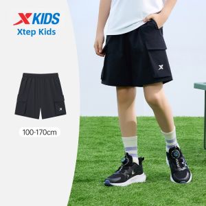 XTEP | Quick Drying Outdoor Work Style Shorts for Boys Light and Suitable for Big Children