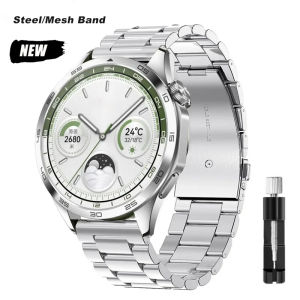 22mm 20mm Metal Strap for Huawei Watch GT3 GT4 46mm 41mm 3 4 Pro SE Amazfit GTS Mini GTR4 Stainless Steel Bracelet Wristband