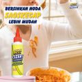 Cairan pembersih penghilang noda saos kecap pada pakaian kain baju seragam celana dan kain lainnya. 