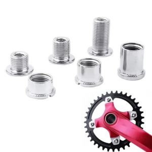 5Pairs Bike Crankset Bolts Crank Bolts Mountain Road Bicyle Steel Chainring Screws Chainwheel Screws Nut Bike Accessories