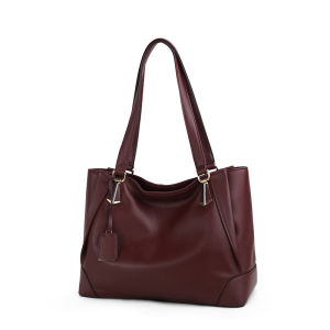 Aidrani Solid color soft large capacity womens tote bag made of high-quality cowhide material for shoulder and underarm bags