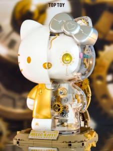 Toptoy Sanrio Hello Kitty Hello Kitty Platinum General Semi-Mechanical Building Blocks Toy Garage Kit Gift
