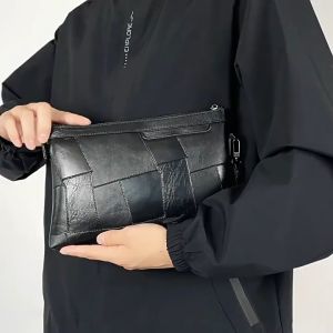 Tas Tangan Clutch Handbag Pria Wanita Dompet Tangan Kulit PU Import Premium