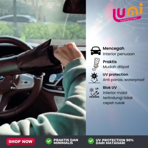 Pelindung Anti Panas Interior Mobil Depan Dashboard Sinar MATAHARI Payung Lipat Penutup Kaca