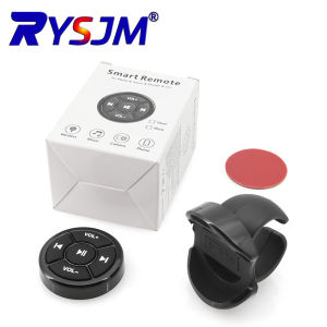 Wireless Bluetooth-compatible Car Motorcycle Bike Steering Wheel Music Play Smart Button Key Volume Controller