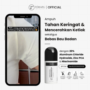 TERATU BEAUTY Miracle Deo Antiperspirant Roll On 20% Aluminum Chloride (Sangat Efektif Mencegah Keringat Berlebih Hyperhidrosis dan Bau Ketiak)