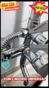 Kunci inggris Universal / Kunci Ring Pas Adjustable Wrench Spanner/Besar Serbaguna Murah Universal Ajaib Kunci Pipa