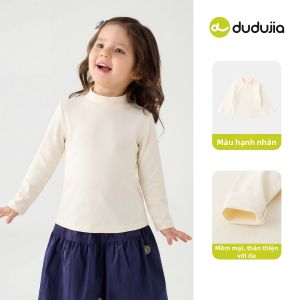 DUDUJIA | Áo thun trẻ em tay dài cotton Thu/Đông