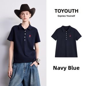 Toyouth | Summer Lightweight Exercise Embroidered Women T-Shirts