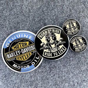 Cat Rider TR300ป้ายโลหะมอเตอร์ไซค์สติ๊กเกอร์ฝาคลัตช์รูปลอกภาพพิมพ์ตกแต่งเครื่องยนต์