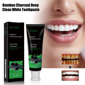 EELHOE | Bamboo Charcoal Whitening Toothpaste Deep Remove Stains & Bad Breath Brighten Teeth Daily Oral Care Tooth Paste