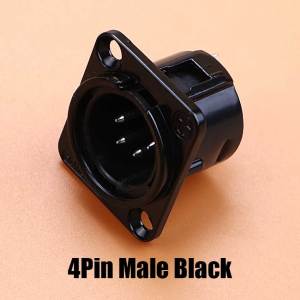 1 CHIẾC XLR Kim Loại Ổ Cắm Nam/Nữ Cổng Kết Nối 3Pin/4Pin/5Pin Đen/Bạc Âm Thanh Jack Micro Cắm Cho Bộ Khuếch Đại Máy Trộn