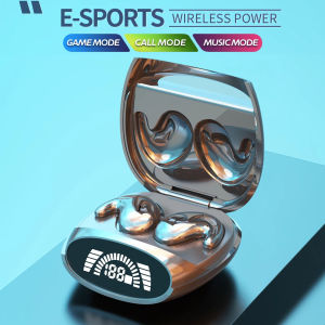 YOUYUEPINK หูฟังที่มองไม่เห็นการนอนหลับหูฟัง5.3บลูทูธสเตอริโอกีฬาหูฟังไร้สายตัดเสียงรบกวนหูฟังขนาดเล็ก