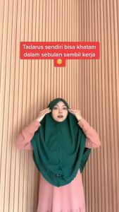 Khimar Liona Size L Bahan Diamond Crepe