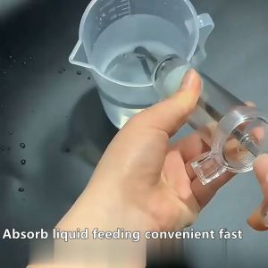 10/20/100ml Heavy duty injector Fiber glass injector with Stainless steel Oral drencher nozzle set for injection pig goat cow cattle pets