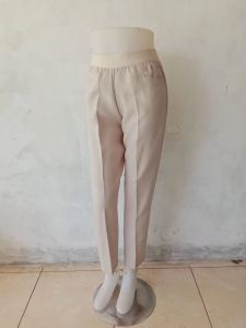 Celana kerja kantor wanita panjang pinggang karet celana kain kerja wanita pinggang full karet SIZE S M L XL XXL 3XL 4XL 5XL BB 40KG SAMPAI 75KG