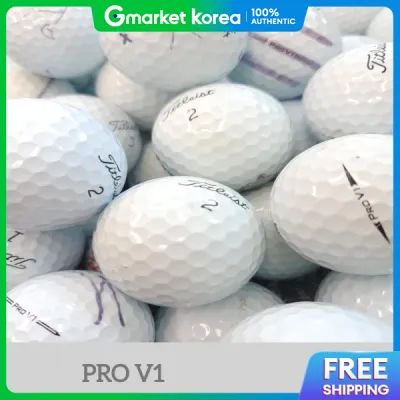 Titleist | Golf Ball Pro V1 3-Piece White Lost Ball x 20-Count Transparent Case Packaging A