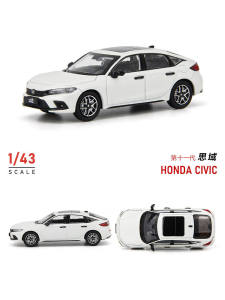 1:43 Scale Honda Civic Hatchback Alloy Toy Car Model Collectible Simulation Vehicle Toy for Ages 14 And above Male Female