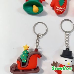 Móc khóa noel 3D quà tặng giáng sinh nhiều mẫu cute dễ thương SamCos