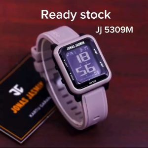Jam Tangan Pria Jonas Jasmin JJ5309M Tali Rubber Digital Original
