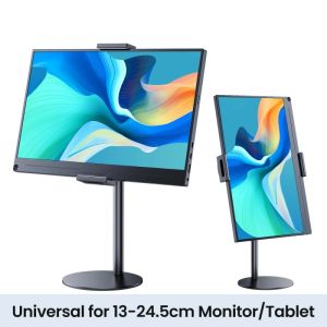 Cdisplay Portable Monitor Stand Adjustable Height Desktop Monitor Bracket for 4.7-17.3 inch Phone Tablet Monitor Support Holder