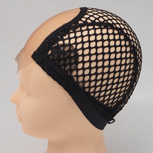 4*4 Inch Lace Closure Wig Caps With Big Holes Stretchy Net Materials Hairnet For Making Wigs