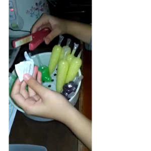 Paket usaha plastik es bentuk buah