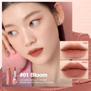 O.TWO.O Velvet Matte Lip Tint Long Lasting Waterproof Lip & Cheek Mud Dual-use Lip Clay High Pigmented Not Dry Concealing Lip Lines 12Colors