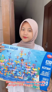 Mainan Anak 136PCS OCEAN PARK BUILDING BLOCKS 817 Mainan Susun Building Blocks Edukasi Kreatif