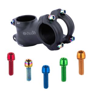 Chooee Bike AccessoriesBicycle Stem BoltsM5 18mmMtb Road Bike Handlebar Stems Fixed BoltsSteel ScrewsCycling Parts6pcs